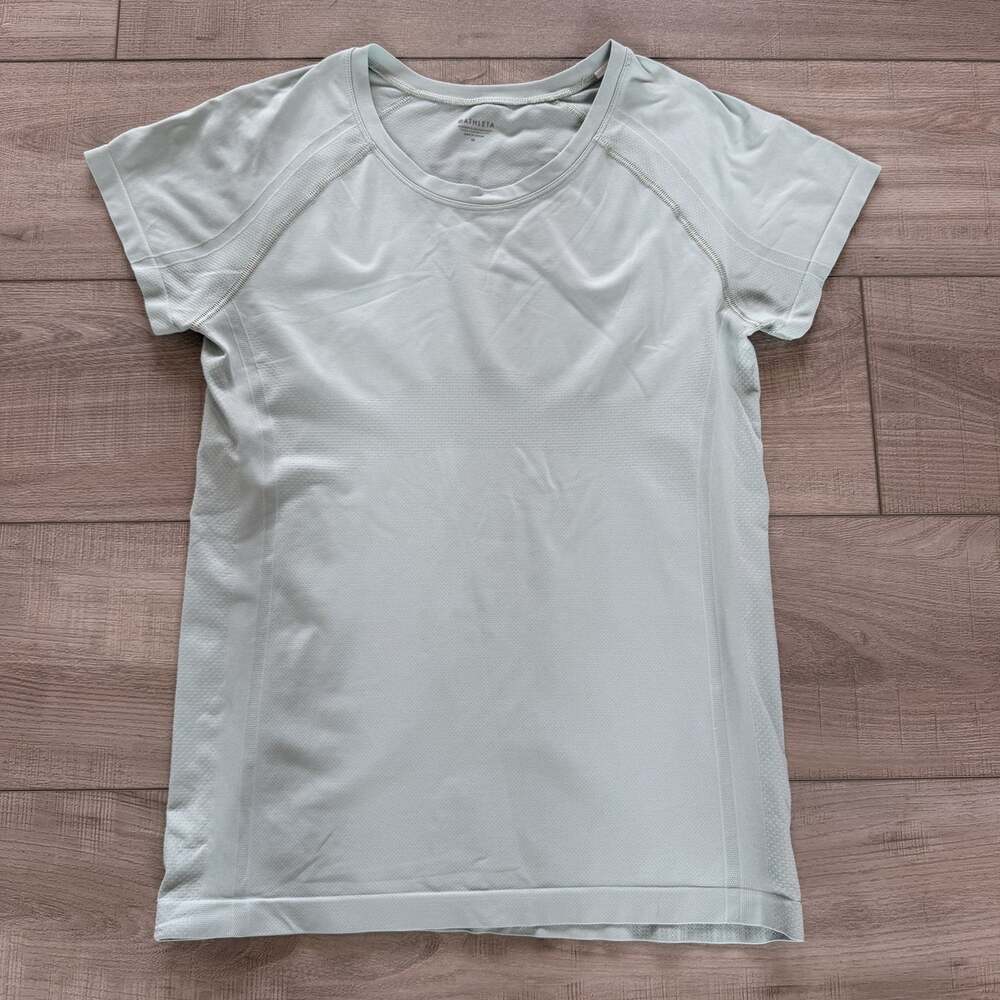 Athleta Womens M Seamless Short Sleeve Athletic